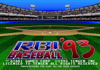 R.B.I. Baseball '93