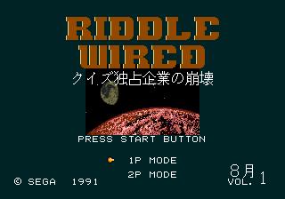 Riddle Wired